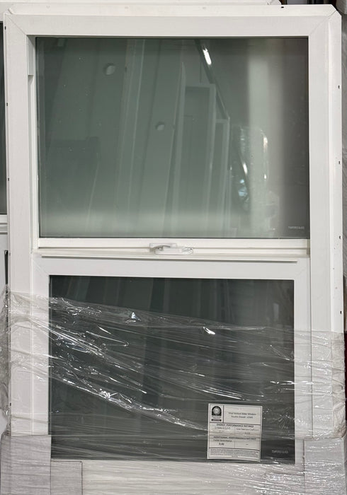 Single-Hung 24x36 Vinyl Window - Double Obscure Frost Glass & Low-E (new)