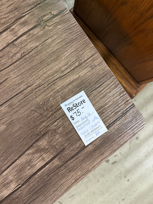 Brown industrial table (new)