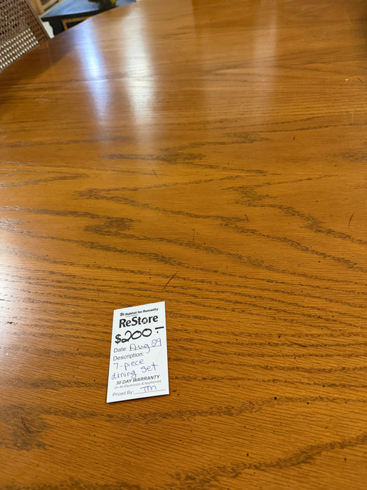 7 piece dining set (used)