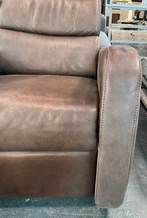 Brown Leather Rocker Chair