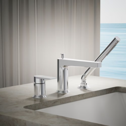KOHLER Taut Single-Handle Deck-Mount Roman Tub Faucet with Handshower