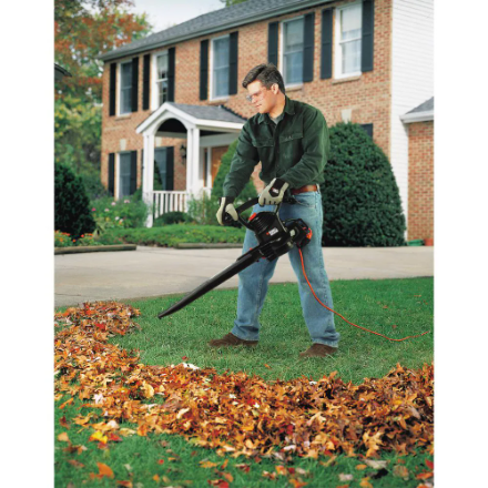 BLACK+DECKER 210 MPH 300 CFM 12 Amp 3-in-1 Corded Electric Handheld Leaf Blower/Vacuum/Mulcher (New)