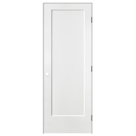 Masonite Lincoln Park 32-inch x 80-inch x 4 9/16-inch Pure White 1-Panel Solid Core Single PH Door LH (BH) (New)