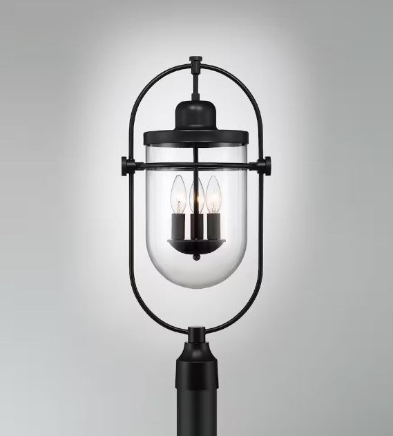 Lowell  Outdoor Post Mount Glass Lantern Light