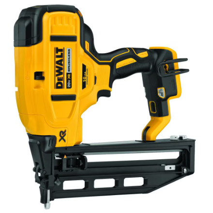 DEWALT 20V MAX XR Lithium-Ion Cordless Brushless Finish Nailer (Tool-Only) (New)