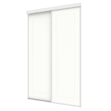 TRUporte 72-inch x 80 1/2-inch White 1-Panel MDF Sliding Closet door (New)