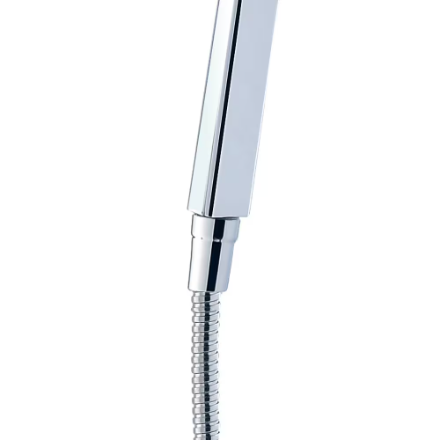 Modern 8-inch 1-Function Wall Mount Rectangle Handshower & Showerhead Kit in Chrome (Used)