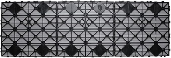 NewTechWood 1' x 3' Ultrashield Quick Deck Compsoite Deck Tile ( 15/sq.ft./box) Light Gray (New)