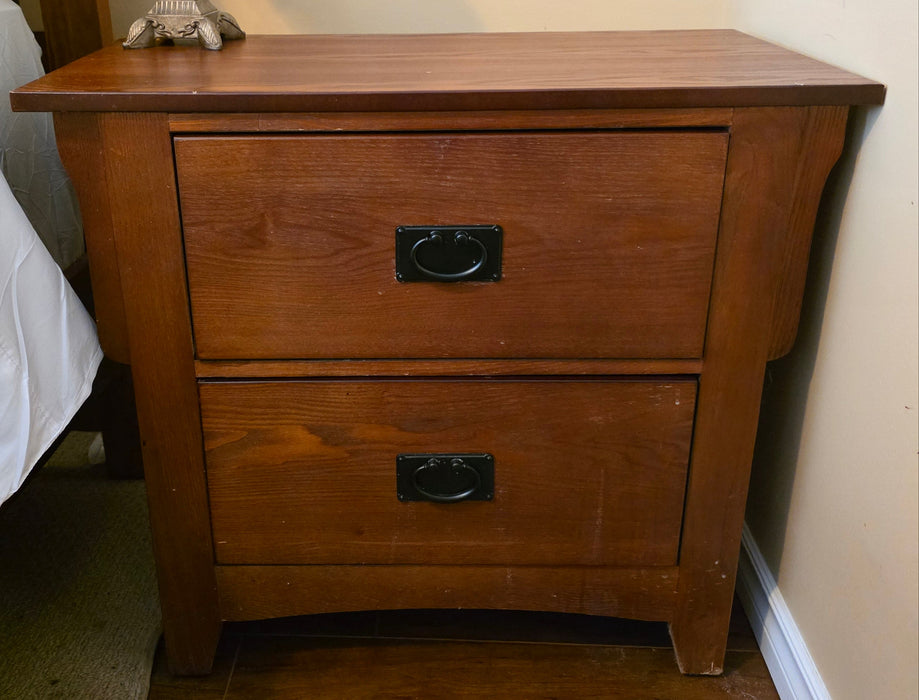 Double bed 2 nightstand, tall boy & double dresser