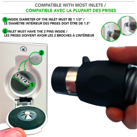 OVO Central Vac Accessory Kit, With 40ft Low Voltage ON/OFF Switch Control hose, For hard surfaces (Used)