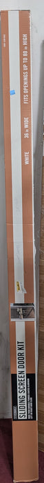 Everbilt 36-inch W x 80-inch H Adjustable Sliding Insect Screen Door Kit in White