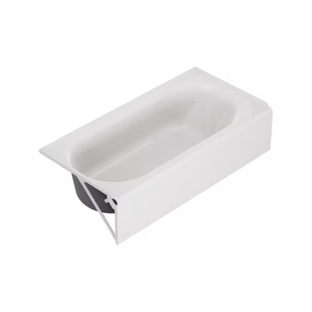 American Standard Princeton PRO Steel 60 x 30-inch Integral Apron Bathtub with Left-Hand Drain in White (New)