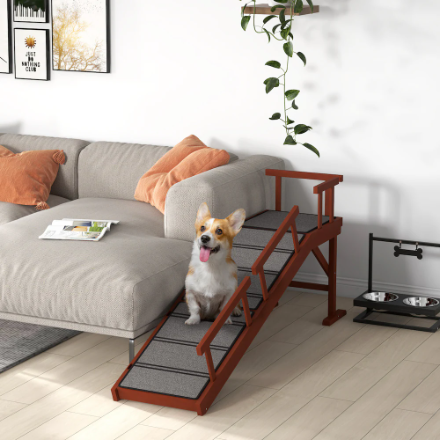 PawHut PawHut Wooden Dog Ramp for Large Dogs, 60" Long Pet Ramp, Brown (New)