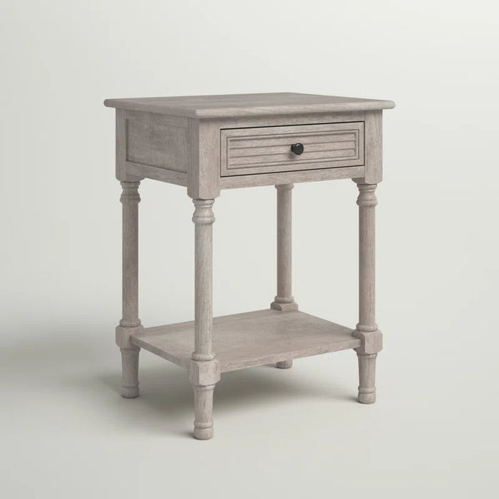 Russ End Table with Storage - Color Gray - ACC5714D