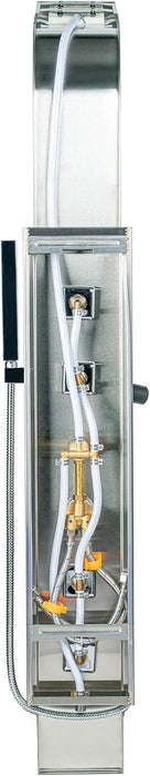 Blue Ocean 59-in Stainless Steel Thermostatic Shower Panel w/ Rainfall Shower Head and Body Nozzles (New)