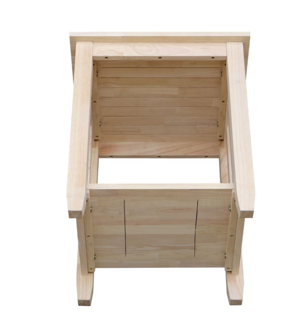 International Concepts Unfinished Mission tall end table (New)