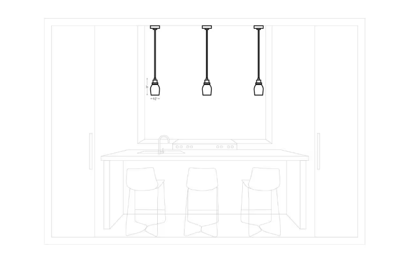Generation Lighting Belton 1-Light Midnight Matte Black Hanging Mini-Pendant (New)
