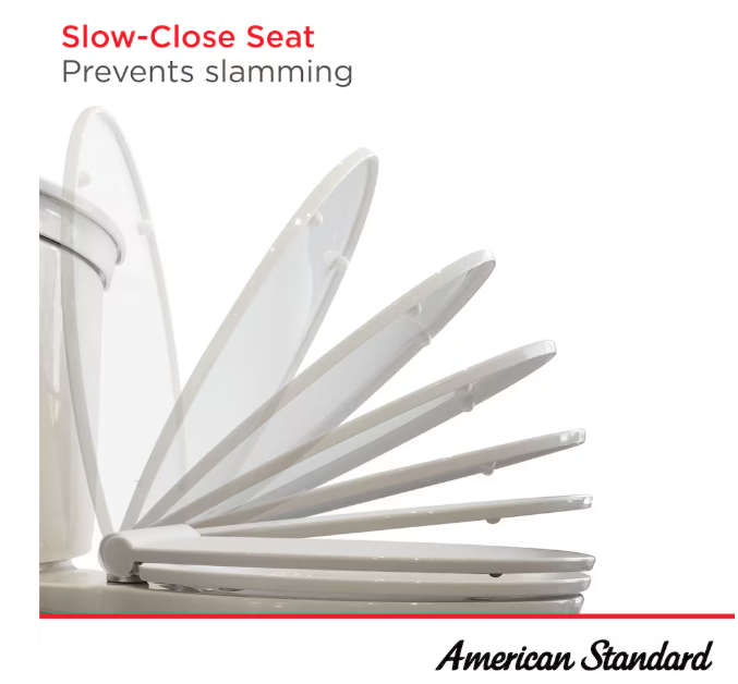 American Standard Cadet 3 10 in. Rough-In, 4.8L Single Flush Standard Height Elongated 2-Piece Toilet in White (New)