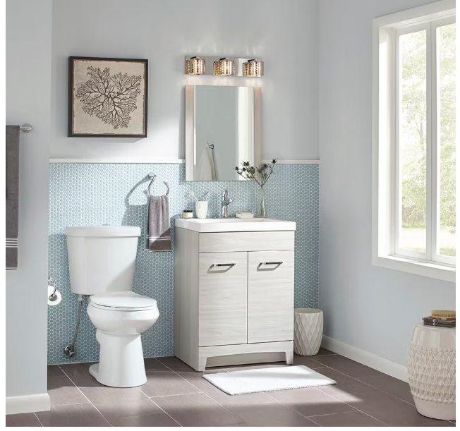 All-In-One 2-Piece 4.1/6.0 LPF Dual Flush Elongated Bowl Toilet in White (New)