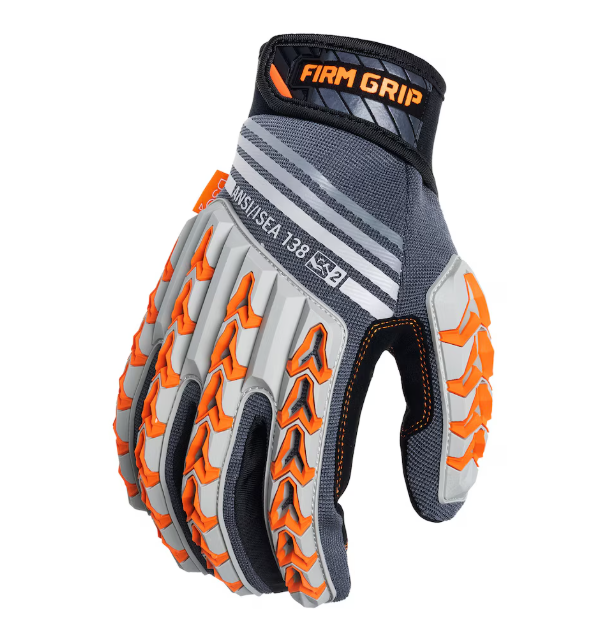 Firm Grip Large Max Impact Work Gloves (New)