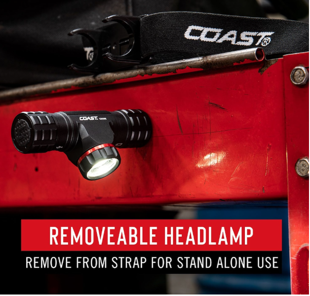 Coast XPH30R 1200 Lumen Rechargeable Dual Power Magnetic LED Headlamp (New)