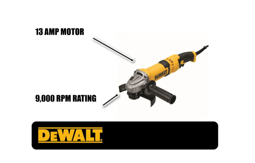 DEWALT 4-1/2-inch/5-inch/6-inch Rat Tail Trigger Grinder (13Amp, 9,000rpm, AC/DC) New*