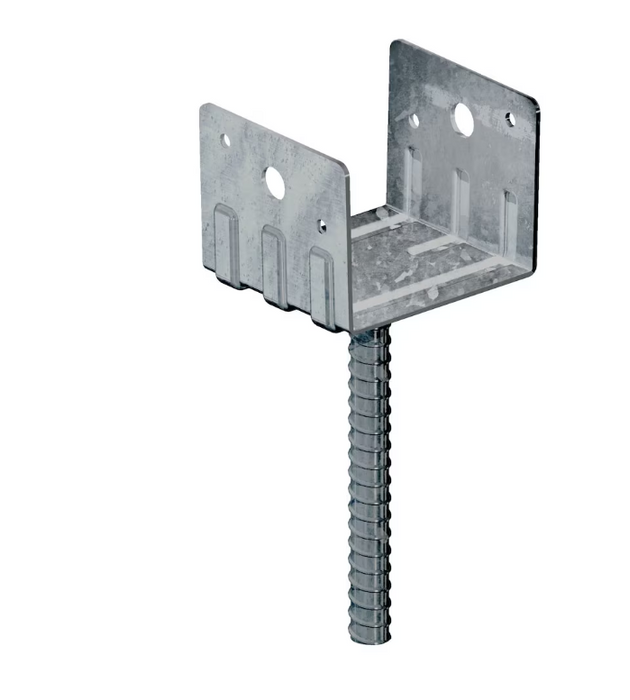 Peak 4-inch x 4-inch Heavy-Gauge Galvanized Steel Post Holder