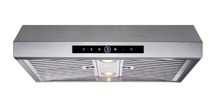 Vissani 30 inch 660CFM Under Cabinet Range Hood with 6 Speed Setting and Touch Controls in Stainless Steel(NEW)