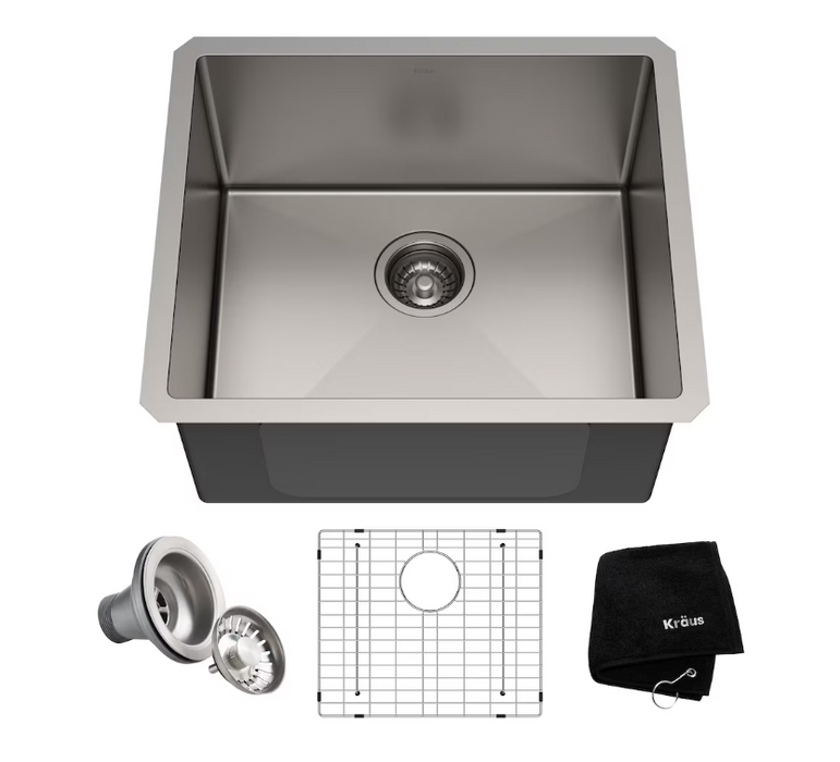 Kraus Standart PRO Undermount Stainless Steel 21 inch Single Bowl Kitchen Sink (NEW)