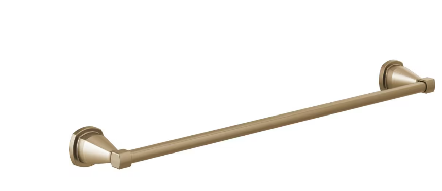 Delta Stryke 24-inch Bathroom Towel Bar in Gold