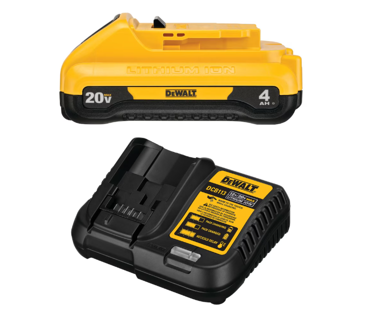 20V MAX Lithium-Ion 4.0 AH Compact Battery and Charger Kit