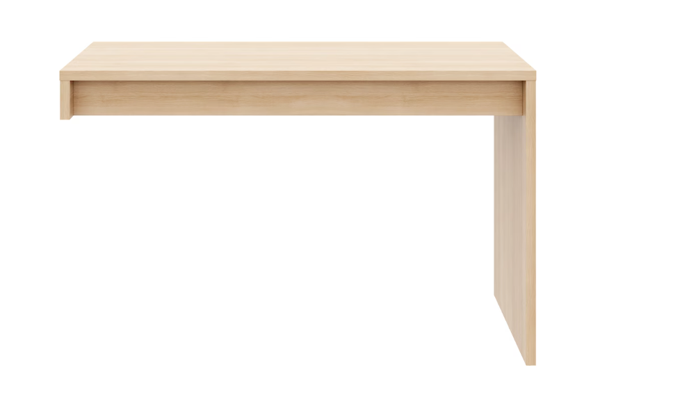 Nexera Reversible Desk Panel For Home Office, Natural Blonde Oak
