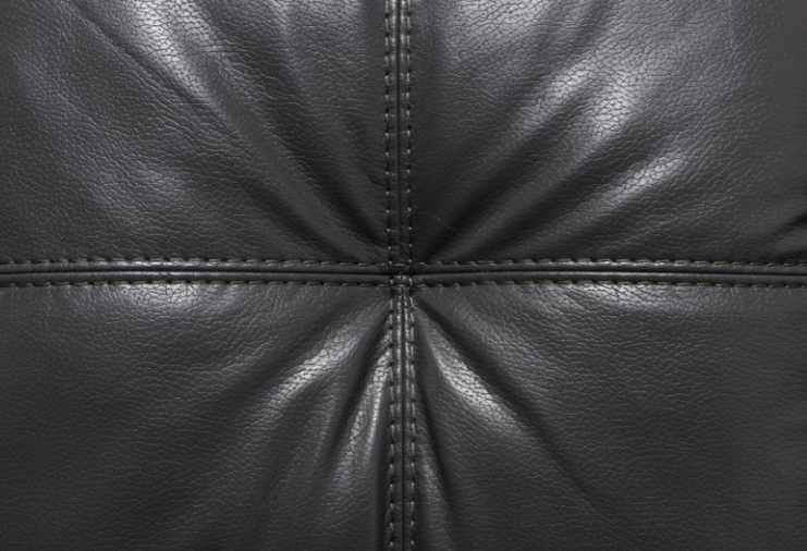 Charcoal Grey Vegan Leather Sofa