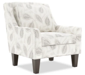 Leaf Patterned Accent Chair