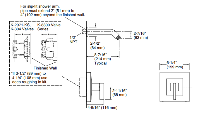 Kohler Loure Shower Trim