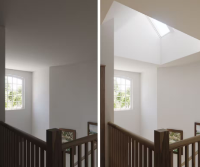 21 1/2" Solar Powered Deck Mount Skylight