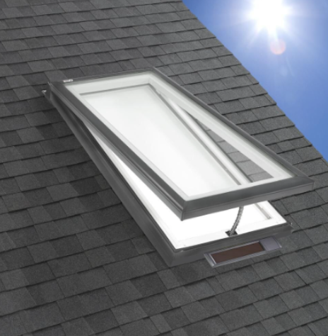 21 1/2" Solar Powered Deck Mount Skylight