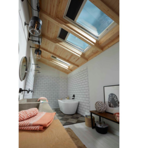 21 1/2" Solar Powered Deck Mount Skylight