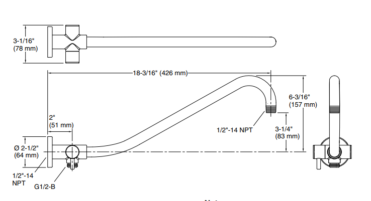 Gooseneck Shower Arm