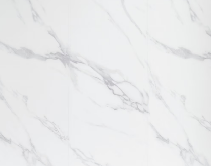 Faux White Marble Shower Wall