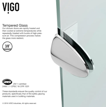 VIGO Gemini Corner Shower Enclosure