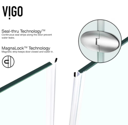 VIGO Gemini Corner Shower Enclosure