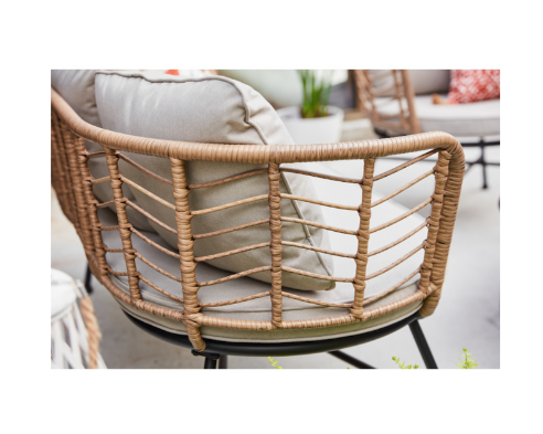 5 Piece Wicker Patio Set