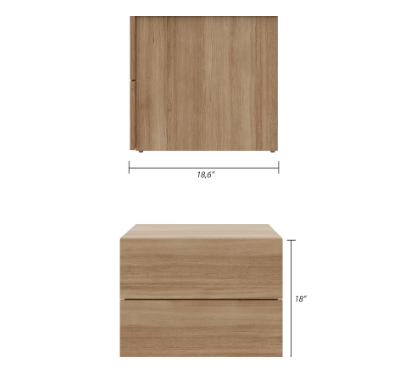 Light Oak Nightstand (new)