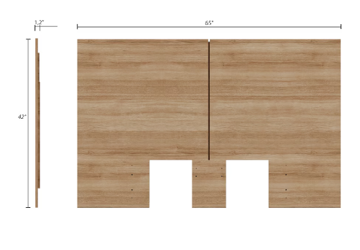 Light Oak Full Bed Frame (new)
