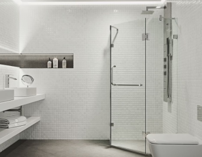 VIGO Corner Clear Glass Shower Door Kit (new)