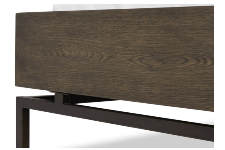 Queen Sized Dark Wood Aiden Bed