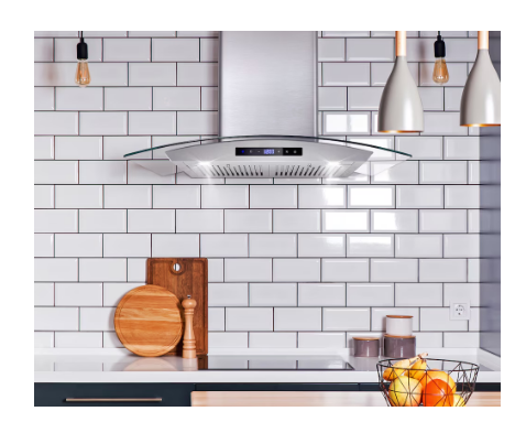 COSMO 30" Stainless Steel and Glass Range Hood