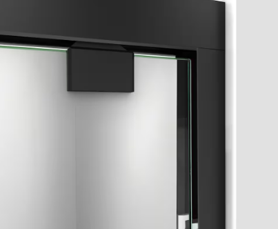 DreamLine Encore 56 to 60 in. W x 58 in. H Semi-Frameless Bypass Sliding Bathtub Door in Matte Black with 8mm Clear Tempered Glass