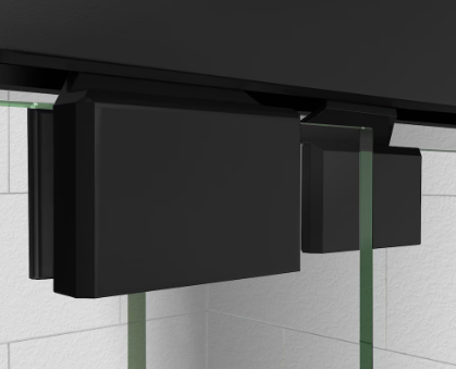 DreamLine Encore 56 to 60 in. W x 58 in. H Semi-Frameless Bypass Sliding Bathtub Door in Matte Black with 8mm Clear Tempered Glass